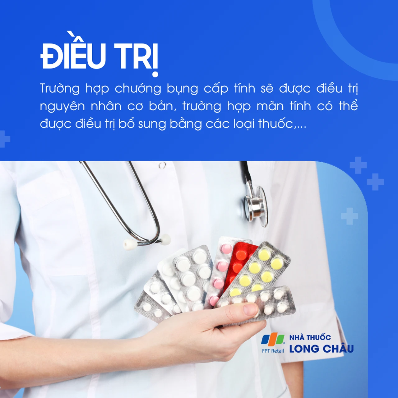 Cấp tính: xử lý nguyên nhân. Mạn tính: kết hợp thuốc hỗ trợ