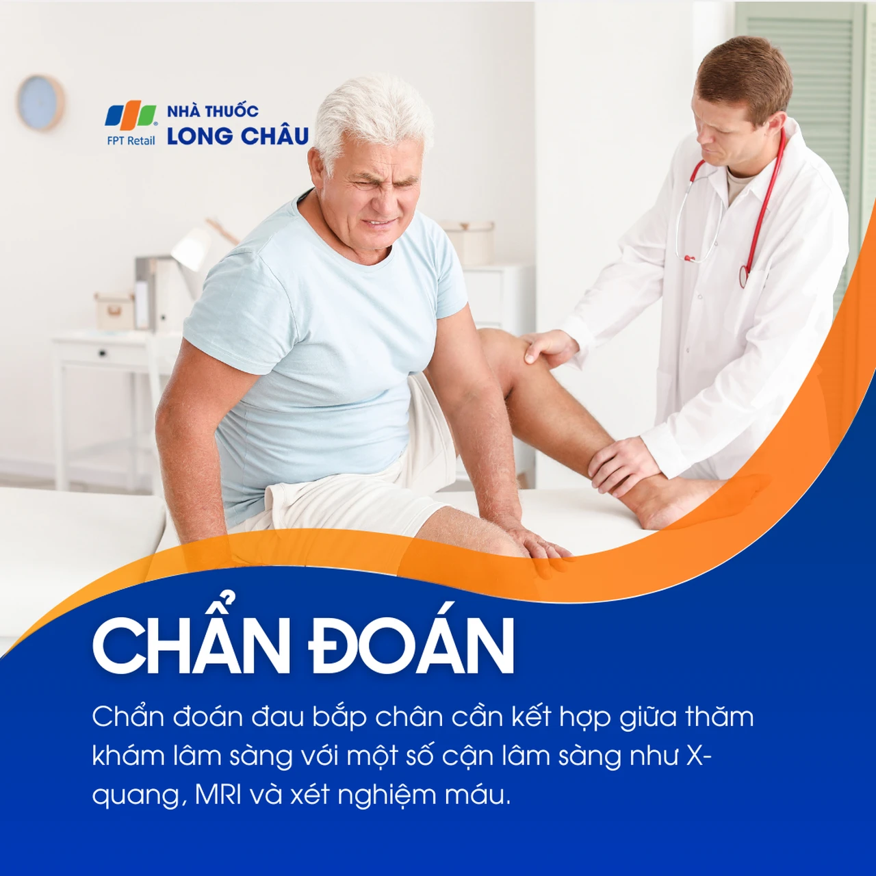 Chẩn đoán kết hợp khám lâm sàng và cận lâm sàng như X-quang, MRI, xét nghiệm máu