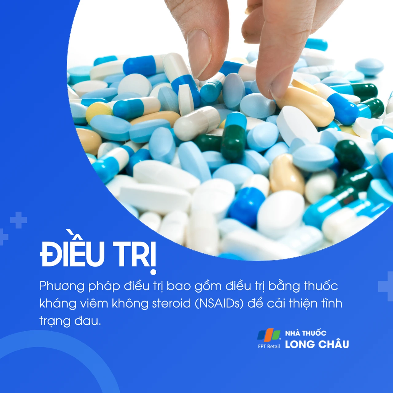 Thuốc giảm đau như NSAIDs là lựa chọn phổ biến trong điều trị đau bụng kinh nguyên phát