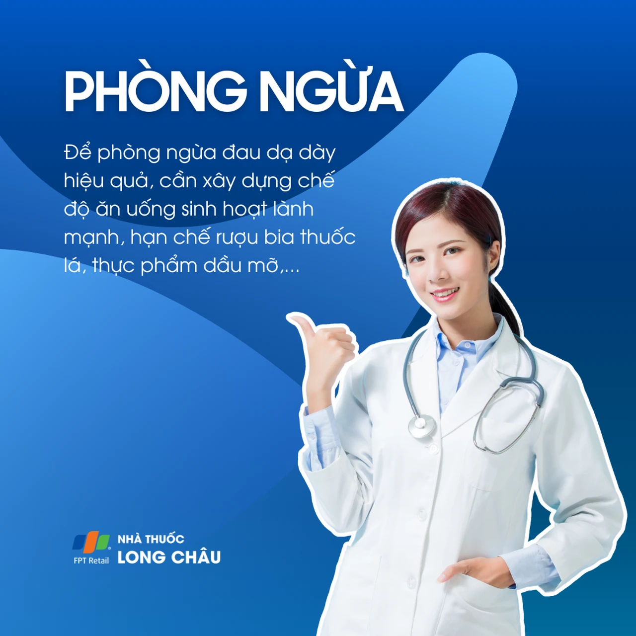 Để phòng tránh đau dạ dày, hãy duy trì chế độ ăn lành mạnh, tránh rượu bia, thuốc lá, thực phẩm nhiều dầu mỡ