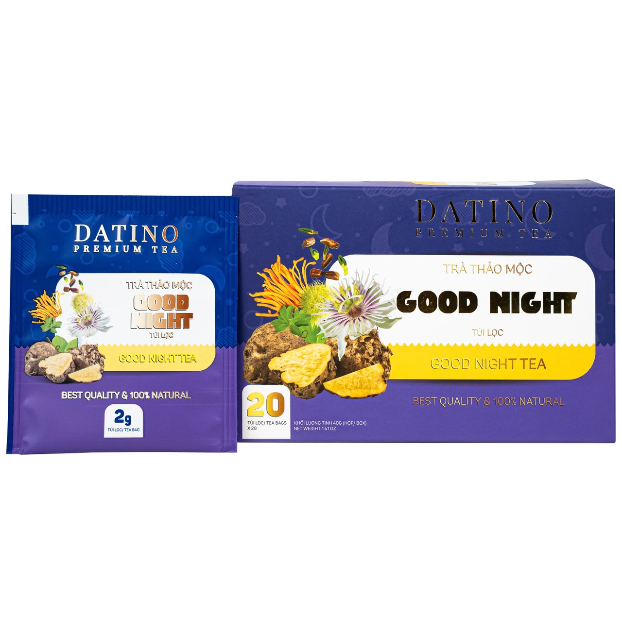 Trà thảo mộc Good Night Datino Premium Tea (20 túi x 2g)