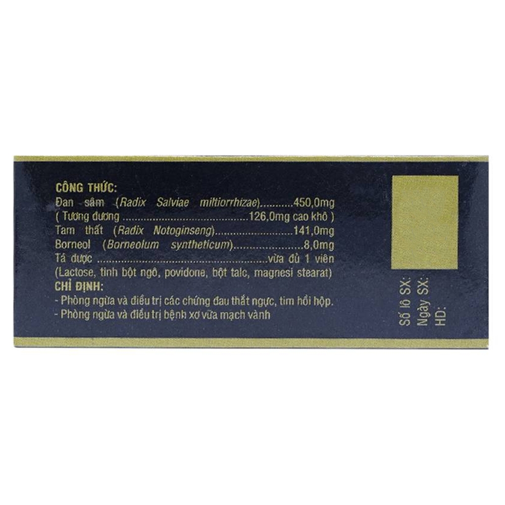 Hình ảnh Viên Hộ Tâm Opcardio OPC phòng ngừa và điều trị các chứng đau thắt ngực (5 vỉ x 10 viên)