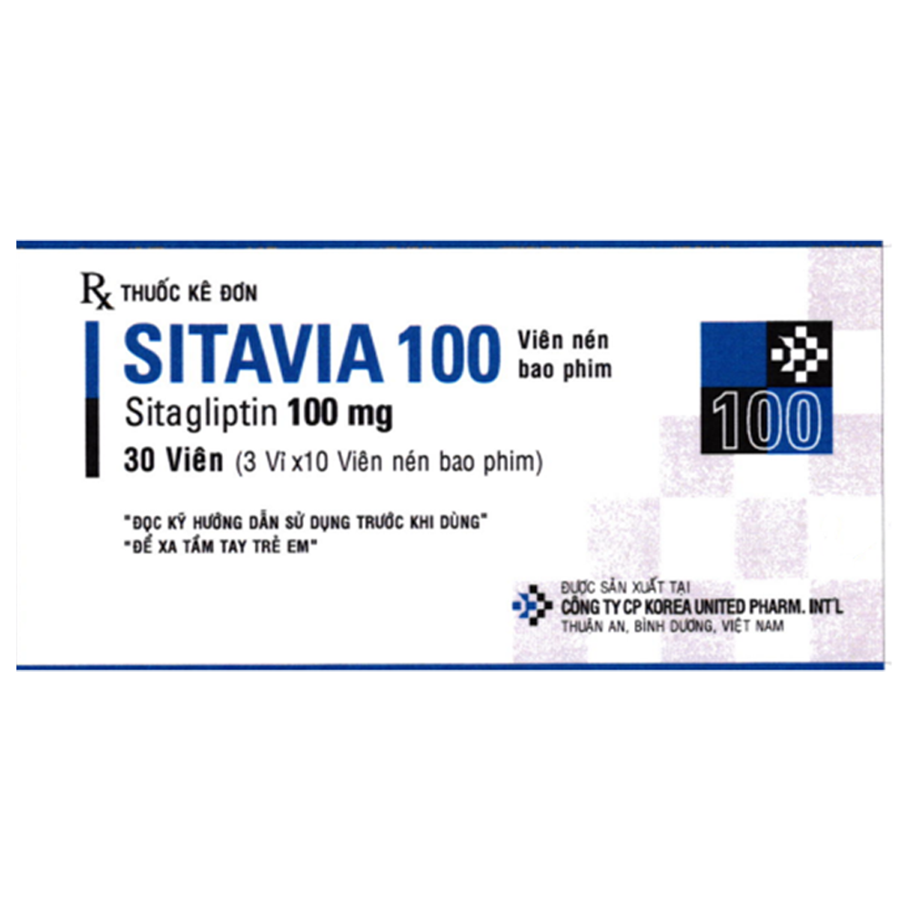 Hình ảnh Thuốc Sitavia 100mg United điều trị đái tháo đường típ 2 (3 vỉ x 10 viên)