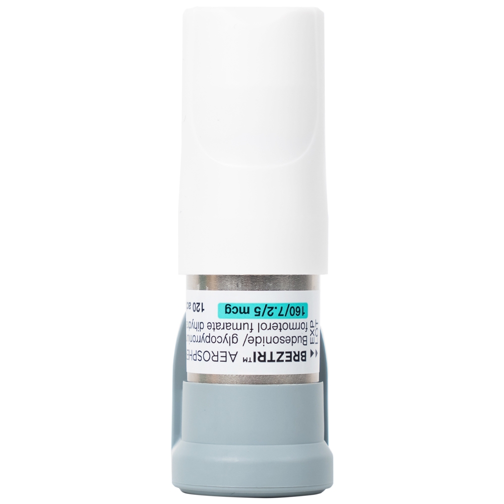 Hình ảnh Thuốc hít Breztri 160/7.2/5mcg Astrazeneca giảm co thắt phế quản cấp tính (120 liều)