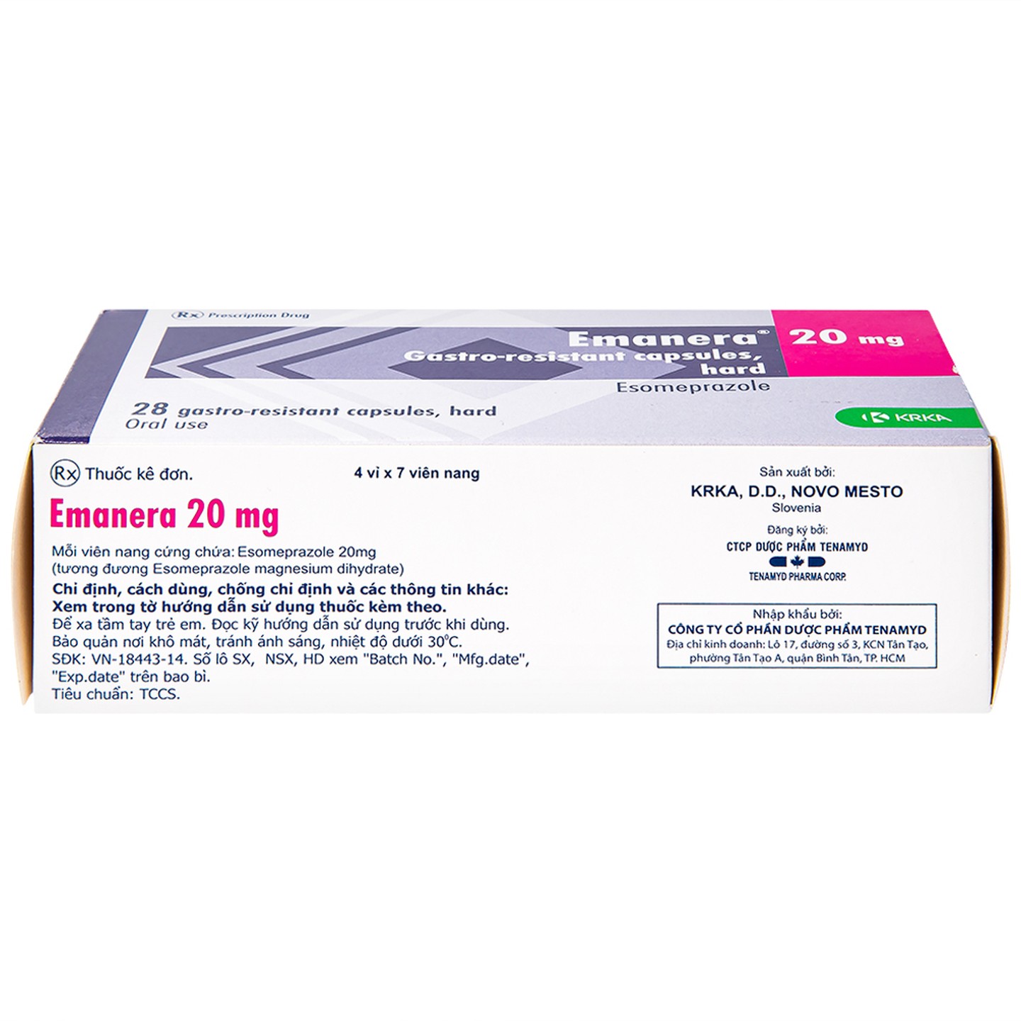 Thuốc Emanera 20mg liều dùng như thế nào? Lưu ý khi sử dụng