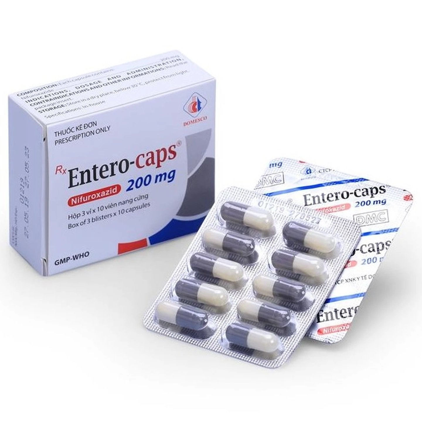 Thuốc Entero-Caps 200Mg trị tiêu chảy cấp do nhiễm khuẩn