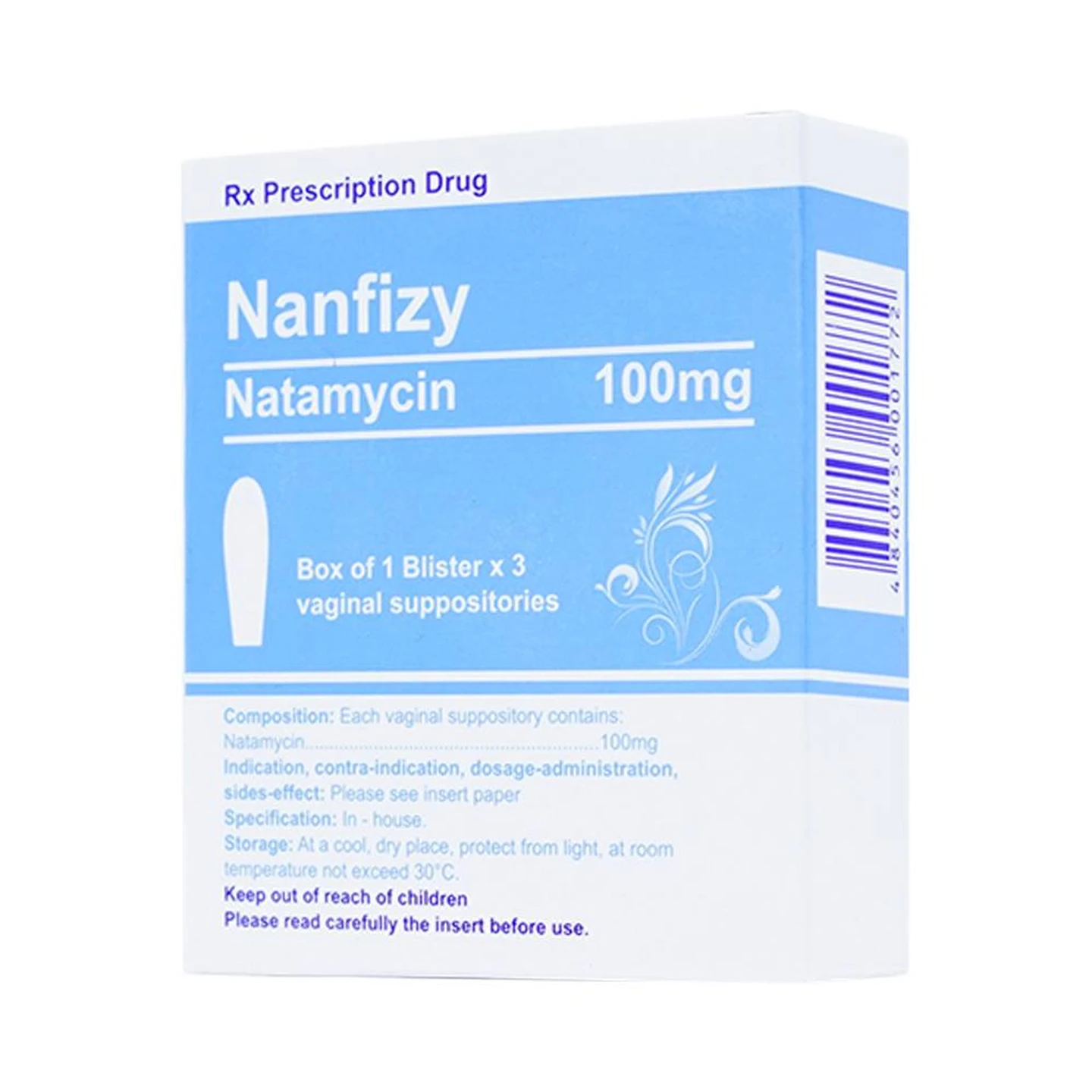 Thuốc Nanfizy 100mg Farmaprim điều trị nấm âm đạo (3 viên)