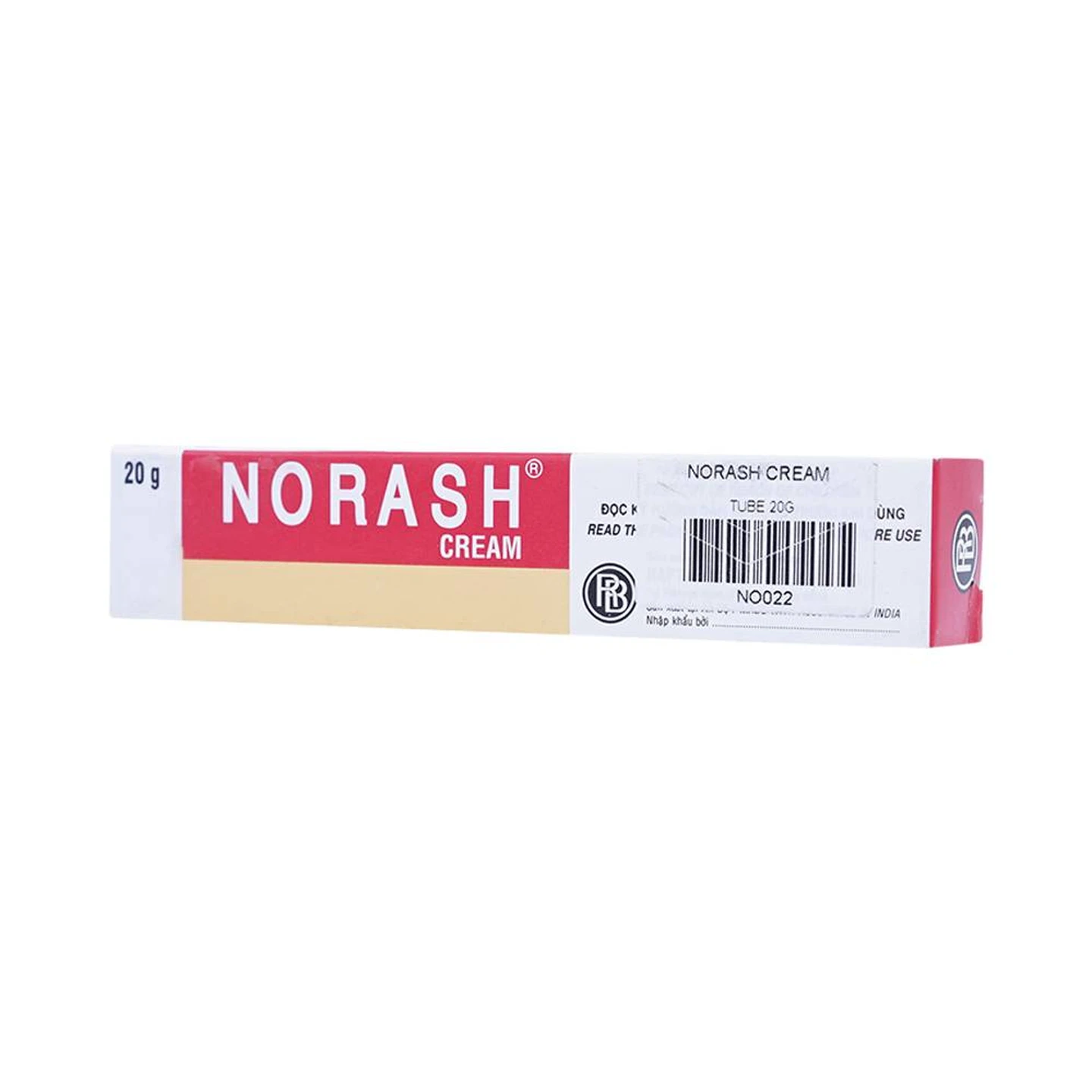Thuốc kem Norash Raptakos điều trị viêm da tiếp xúc, bỏng (20g)