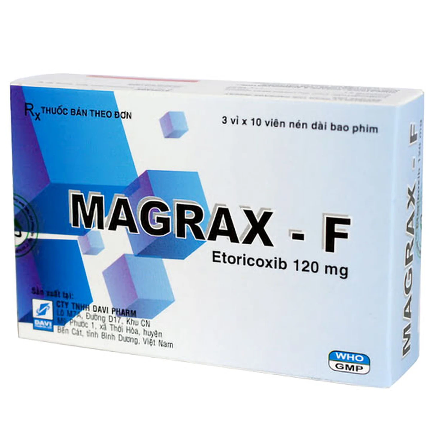Thuốc Magrax-F 120mg điều trị bệnh gout (3 vỉ x 10 viên)