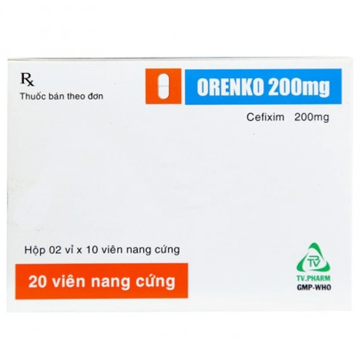 Thuốc Orenko 200mg điều trị các nhiễm khuẩn