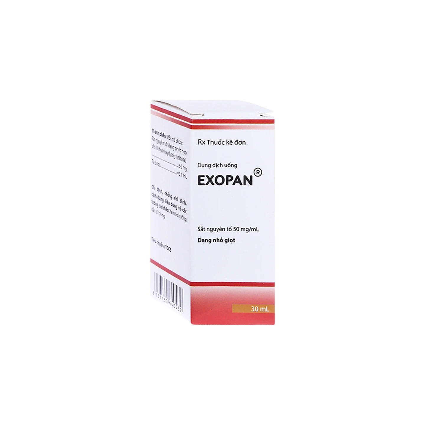 Thuốc Exopan 50mg/ml Hà Nam điều trị thiếu sắt tiềm ẩn và thiếu máu do ...