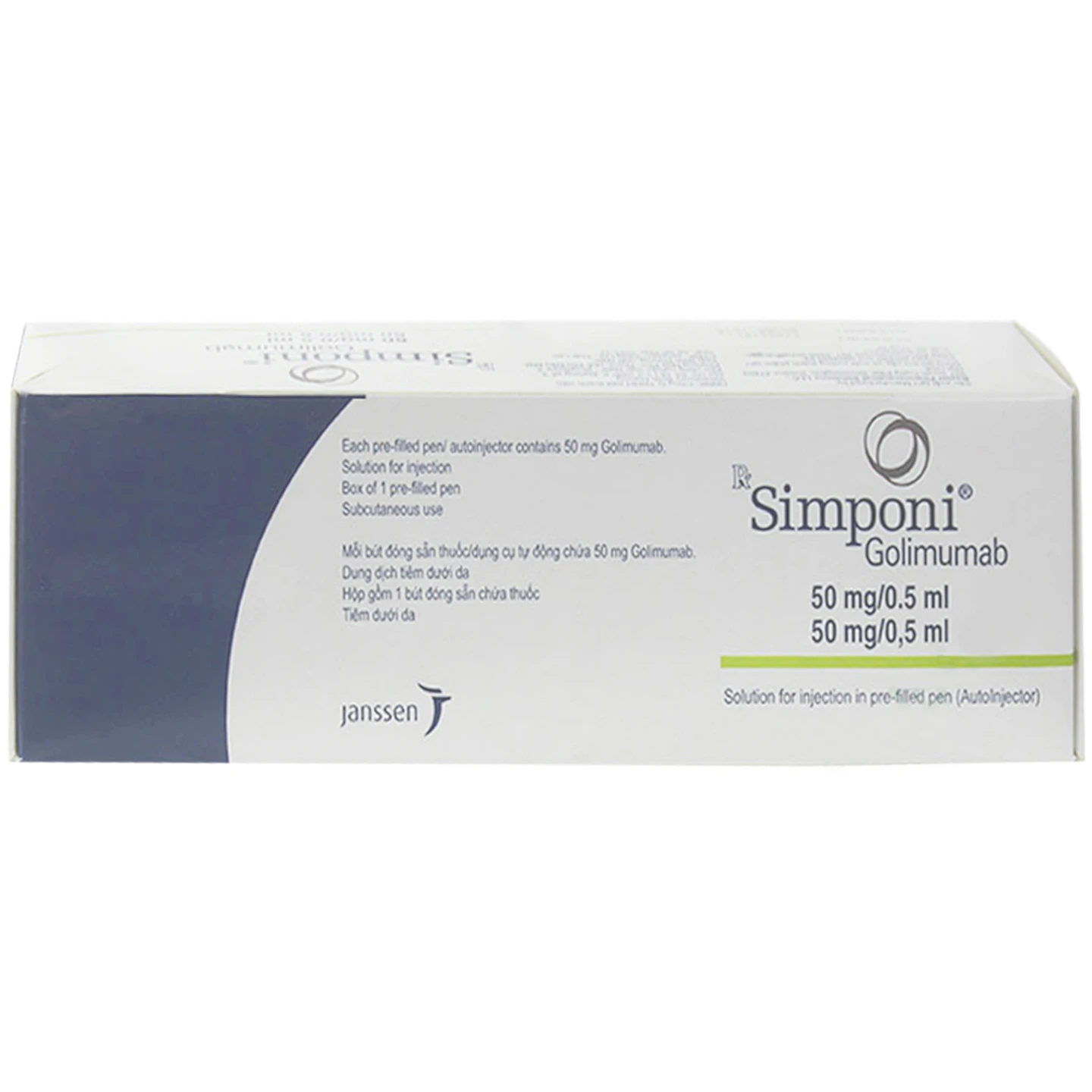 Thuốc Simponi 50mg/0.5ml Janssen Điều trị viêm khớp dạng thấp, viêm cột ...