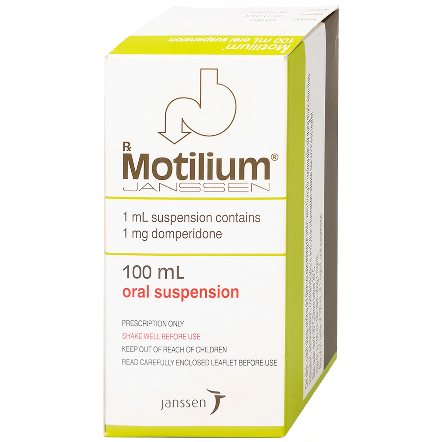 Hỗn dịch uống Motilium điều trị nôn và buồn nôn (100ml)
