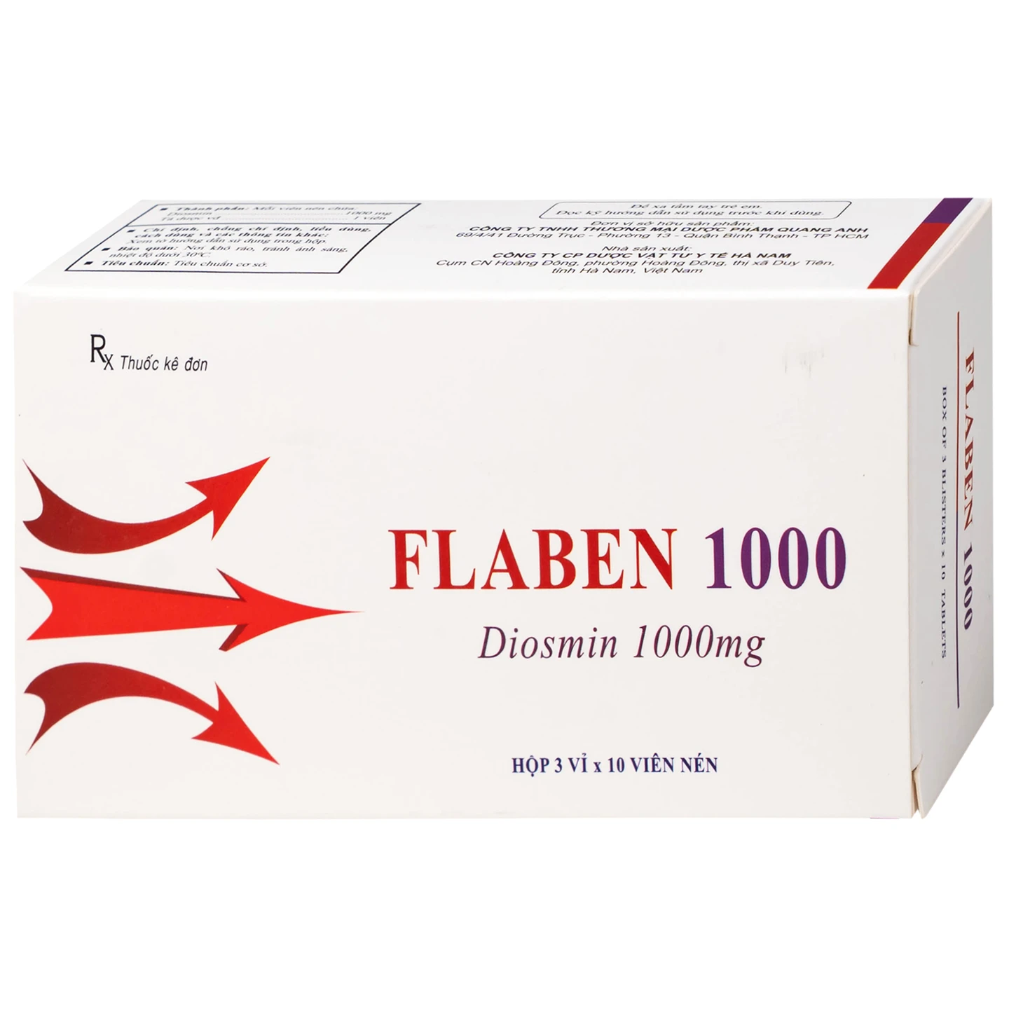 Thuốc Flaben 1000 Hà Nam điều trị các dấu hiệu và triệu chứng của suy ...