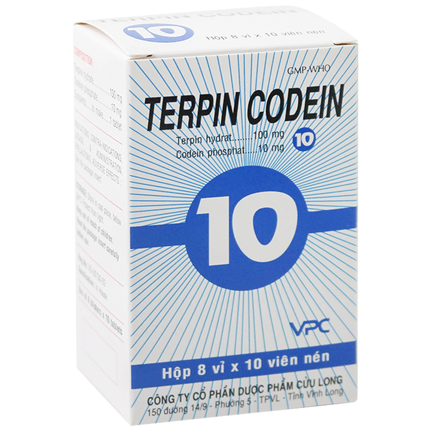 Thuốc Terpin Codein Vpc điều trị triệu chứng ho khan hoặc kích ứng (8 ...