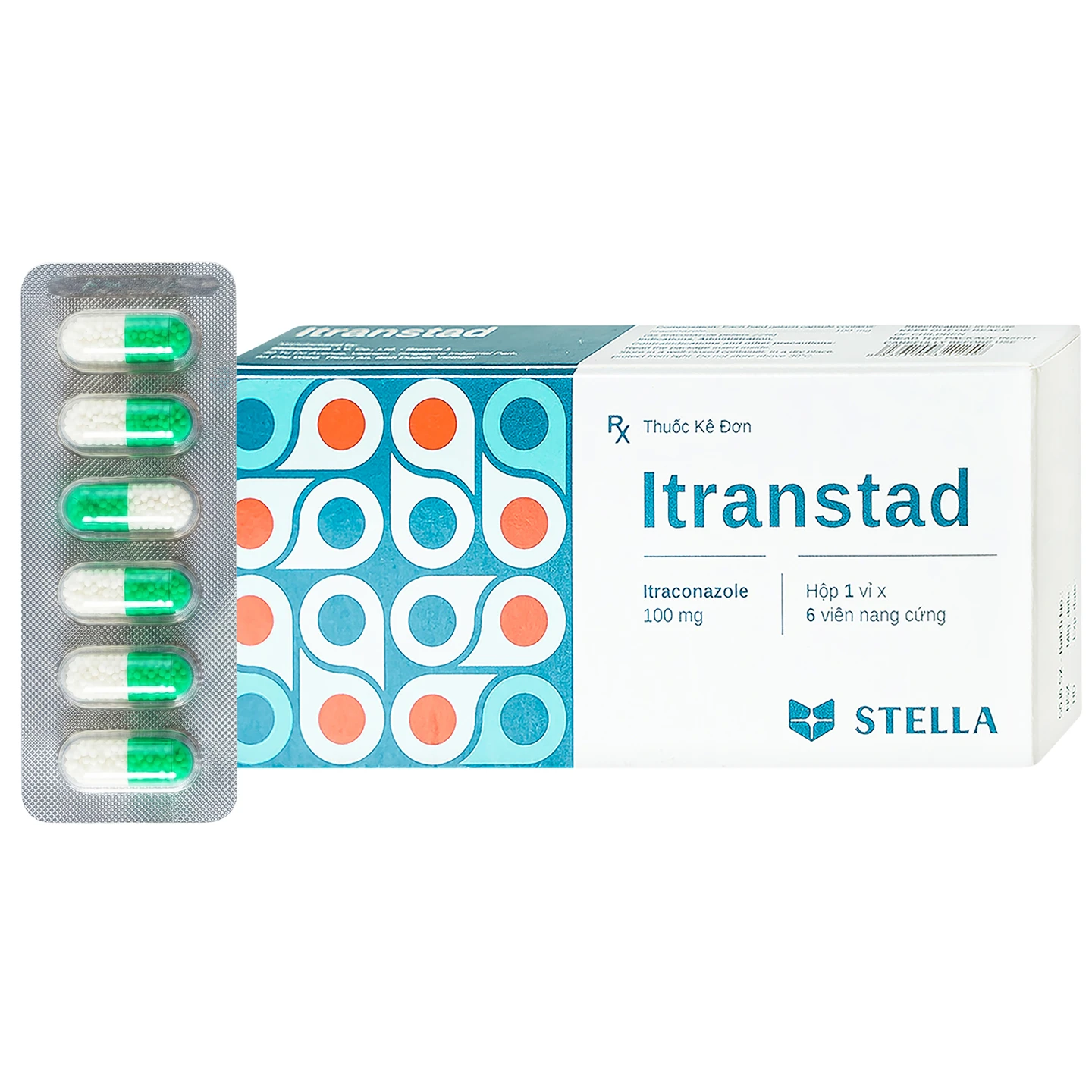 Itranstad 100mg: Thuốc kháng nấm, trị nấm da, lang ben