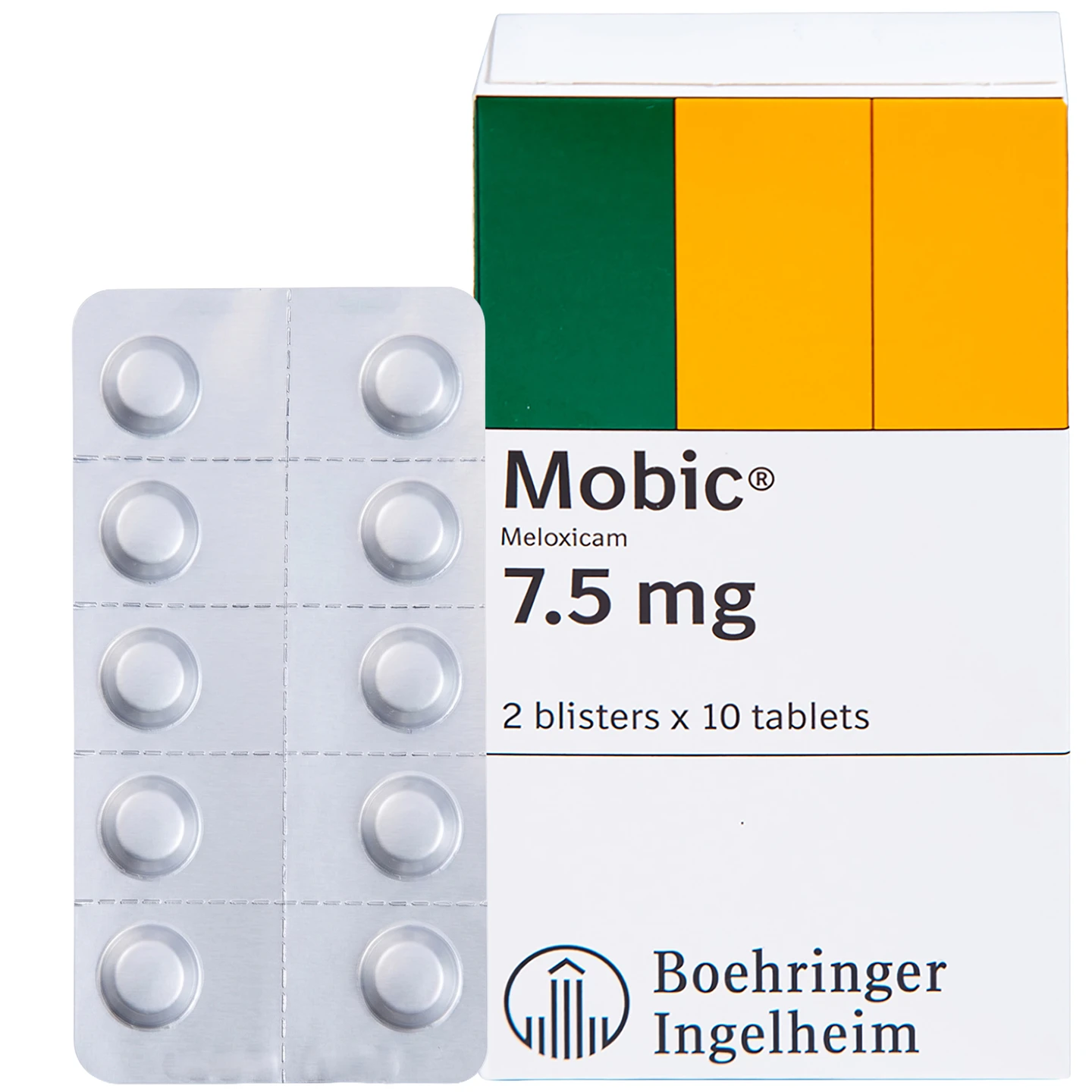 Thuốc Mobic 7.5mg điều trị viêm xương khớp (2 vỉ x 10 viên)