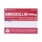 Thuốc Amoxicillin 500mg Mekophar điều trị nhiễm khuẩn (10 vỉ x 10 viên)