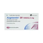 Thuốc Augmentin SR 1000/62.5mg Hanoi Pharma điều trị nhiễm khuẩn đường hô hấp (7 vỉ x 4 viên)
