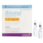 Thuốc tiêm Bricanyl 0.5mg/ml Cenexi giảm co thắt trong hen phế quản, viêm phế quản mạn (5 ống x 1ml)