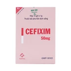 Bột pha hỗn dịch uống Cefixim 50mg Vidipha điều trị nhiễm khuẩn (10 gói)
