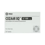 Thuốc Cozaar XQ 5/100mg MSD điều trị cao huyết áp vô căn (3 vỉ x 10 viên)