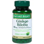 Viên uống hỗ trợ tăng cường tuần hoàn não Ginkgo Biloba 60mg Nature's Bounty (60 viên)