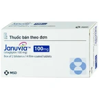 Viên nén Januvia 100mg MSD cải thiện kiểm soát đường huyết típ 2 (2 vỉ x 14 viên)