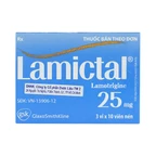 Viên nén Lamictal 25mg GSK điều trị động kinh và phòng ngừa bệnh rối loạn lưỡng cực (3 vỉ x 10 viên)
