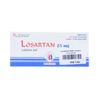 Viên nén Losartan 25mg Domesco điều trị tăng huyết áp, giảm bệnh tim mạch (1 vỉ x 10 viên)