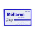 Viên nén Meflavon 500mg Mekophar điều trị hội chứng chảy máu, xơ cứng mạch máu (2 vỉ x 15 viên)