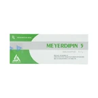 Viên nén Meyerdipin 5 Meyer - BPC điều trị tăng huyết áp nhẹ và vừa, đau thắt ngực ổn định (5 vỉ x 10 viên) 