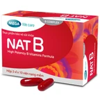 Viên uống bổ sung vitamin nhóm B NAT B MEGA We care (3 vỉ x 10 viên)
