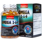 Viên uống hỗ trợ tim mạch, giảm nguy cơ xơ vữa động mạch Omega 3-6-9 Pharmekal (100 viên)