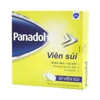 Viên sủi Panadol 500mg GSK vị chanh - giảm đau, hạ sốt, không hại dạ dày (5 vỉ x 4 viên)