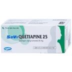 Thuốc Savi Quetiapine 25 điều trị tâm thần phân liệt (3 vỉ x 10 viên)
