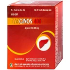 Thuốc Targinos 400 Mebiphar điều trị duy trì tăng amoniac máu (12 vỉ x 5 viên)
