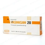 Thuốc Vashasan 20mg Hasan điều trị đau thắt ngực (2 vỉ x 30 viên)