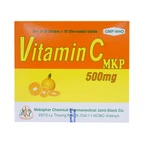 Thuốc Vitamin C MKP 500mg Mekophar phòng và điều trị bệnh Scorbut (20 vỉ x 10 viên)