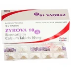 Thuốc Zyrova 10 Zydus Cadila điều trị Cholesterol cao trong máu (10 vỉ x 10 viên)
