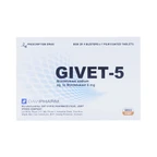 Thuốc Givet-5 phòng và điều trị viêm phế quản mạn tính (4 vỉ x 7 viên)