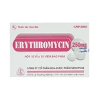 Thuốc Erythromycin 250mg Mekophar điều trị nhiễm khuẩn (10 vỉ x 10 viên)