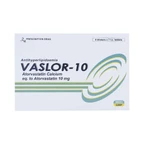 Thuốc Vaslor 10 Davi Pharm giảm cholesterol và triglycerid trong máu (4 vỉ x 7 viên)