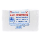 Gạc tiệt trùng Bảo Thạch lớn 8x10cm x 12 lớp (10 miếng) sơ cứu vết thương, thấm máu và dịch tiết