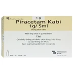 Thuốc Piracetam Kabi 1g/5ml Bidiphar điều trị suy giảm trí nhớ (2 vỉ x 6 ống x 5ml)
