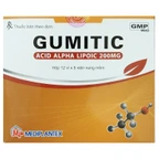 Thuốc Gumitic 200mg Mediplantex điều trị rối loạn cảm giác do viêm đa dây thần kinh đái tháo đường (12 vỉ x 5 viên)