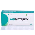 Thuốc Agimetpred 4 Agimexpharm chống viêm, điều trị hội chứng thận hư nguyên phát (3 vỉ x 10 viên)