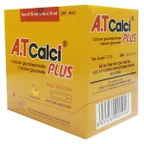 Dung dịch uống A.T Calci Plus An Thiên hương cam cung cấp canxi cho cơ thể (30 ống x 10ml)