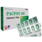 Viên nén Pacfon 100 USP điều trị bệnh đường hô hấp, viêm phổi cấp (1 vỉ x 10 viên)