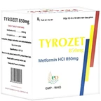 Thuốc Tyrozet 850mg Phương Đông điều trị đái tháo đường típ 2 (10 vỉ x 10 viên)